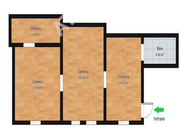 Apartament cu 3 camere pe strada Nicolae Balcescu din Sibiu