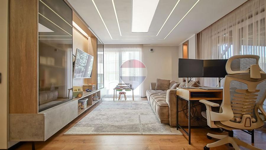 Apartament premium tip vilă, cu terasă de 70 mp, garaj | Răcădău
