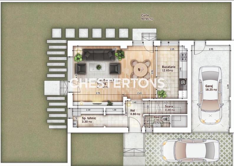 Vila lux 4 camere cu garaj langa metrou Drumul Taberei - 4
