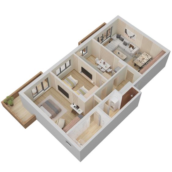 Design modern si o locatie linistita 3 camere 101.5 mp in zona Coresi