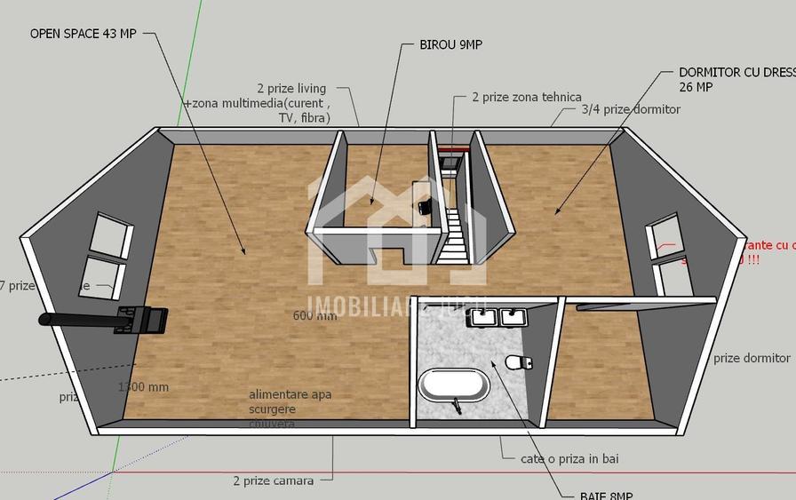 Casa Individuala 3 camere 102mp Teren 617mp Front 34m Jucu de Mijloc