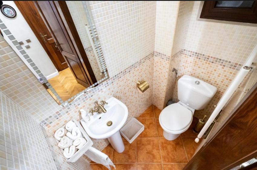 Apartament în vila cu o grădină mică și intimă.