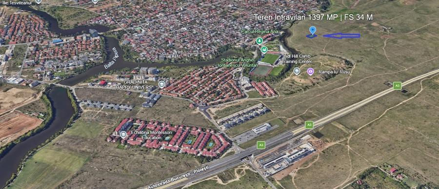 De Vanzare Teren Intravilan 1397 MP Pipera Zona Noua Dezvoltare Valea Saulei