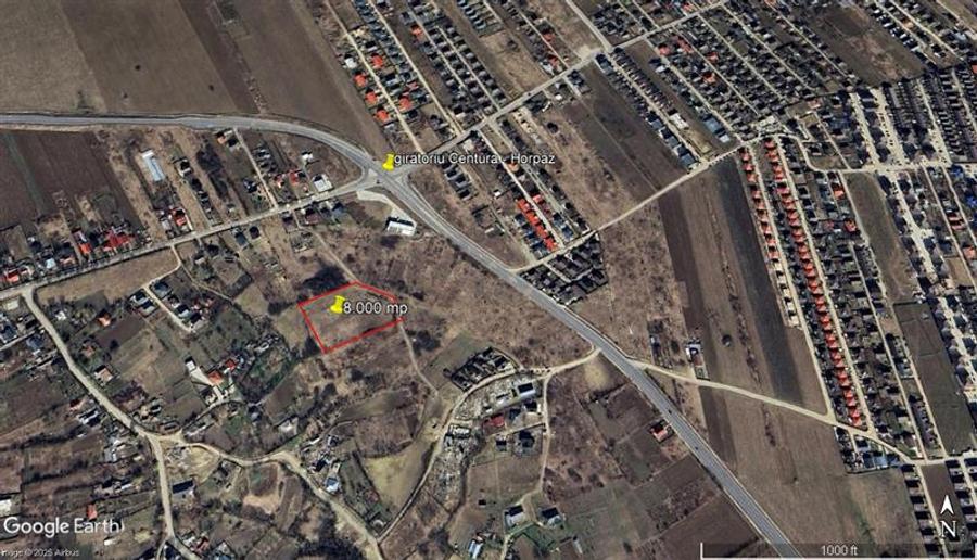 Oportunitate dezvoltare rezidentiala, teren intravilan 8000 mp Ciurbesti Mirosl