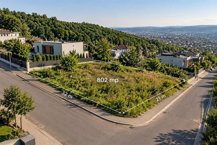 Teren 802 mp | Făget | Front la două străzi | Cartier nou de case