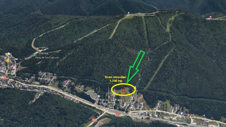 Teren intravilan 1.200 mp Malu Ursului - Predeal