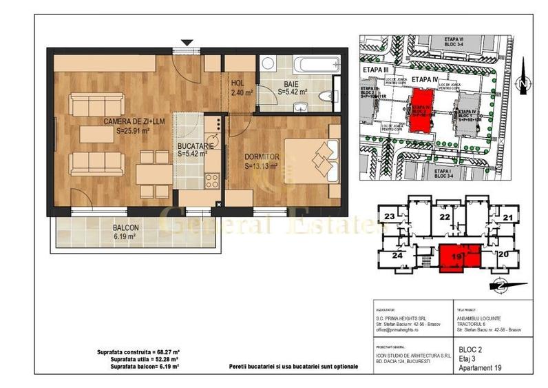 Apartament 2 camere Tractorul