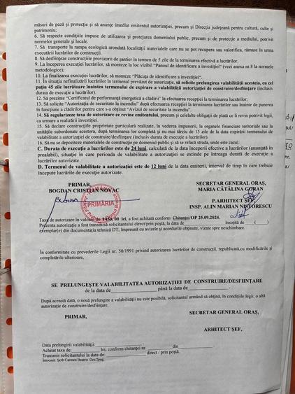 Teren intravilan 2440mp cu autorizație de construire și proiect !