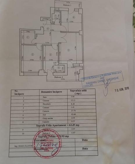 Apartament 3 camere A. Panu