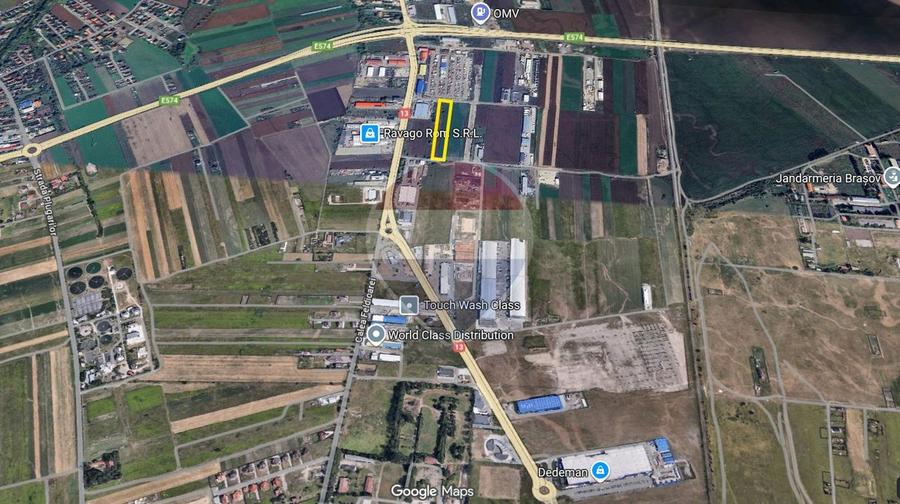 Teren industrial 8.500 mp, Brașov, Grivitei/Calea Feldioarei