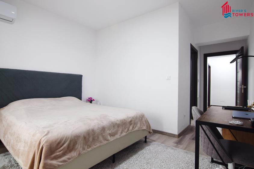 River,s Towers, apartament cu 2CD camere model cu 2 bai, 57mp utili + balcon