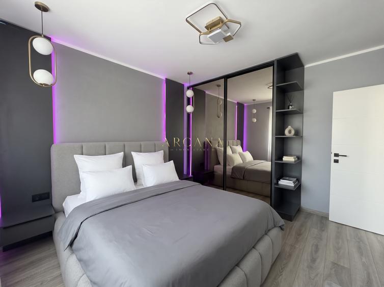 Apartament premium cu 3 camere, mobilat la comandă, terasă de 18 mp