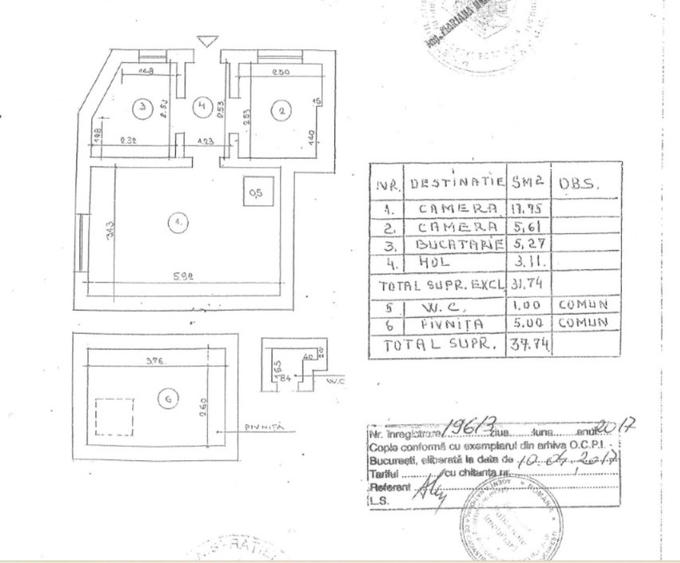 Vanzare garsoniera la curte, renovata, centrala proprie, 62.000 euro