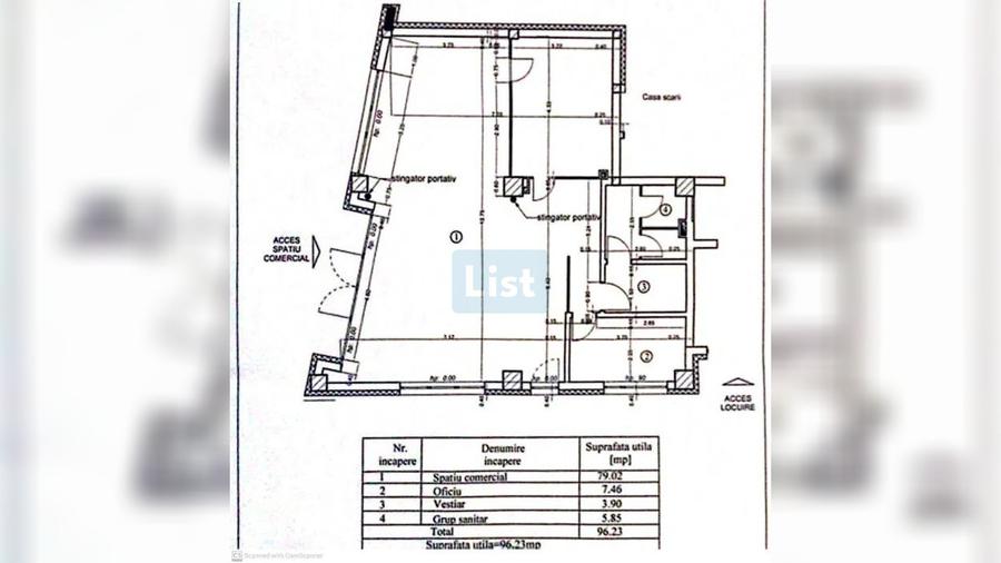 Spațiu Comercial 96mpu, la strada, Zona Garii, Comision 0%