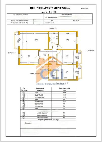 DE VÂNZARE – APARTAMENT 4 CAMERE, BISTRIȚA LAC