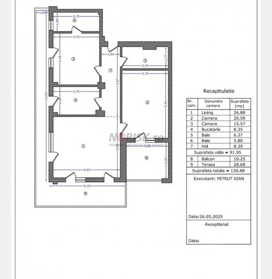 3 Camere Boutique | 131 MP Totali | Terasă 29 MP | Aviației – Băneasa | 2025