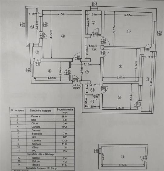 Oferta Rara - Parc - Copou - Apartament 4 camere cu garaj si boxa