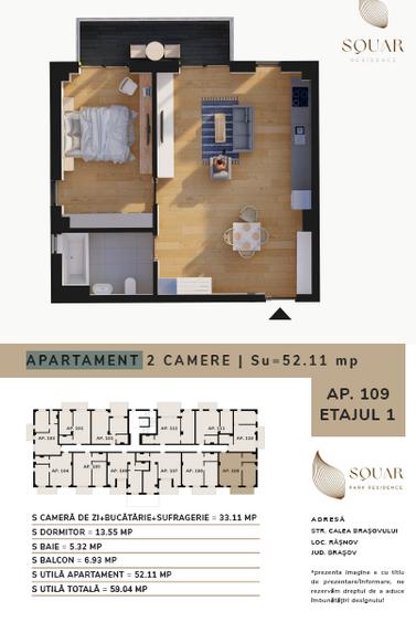 Apartamente cu CF individual SQUAR PARK RESIDENCE vanzare ap 1 , 2 , 3 cam