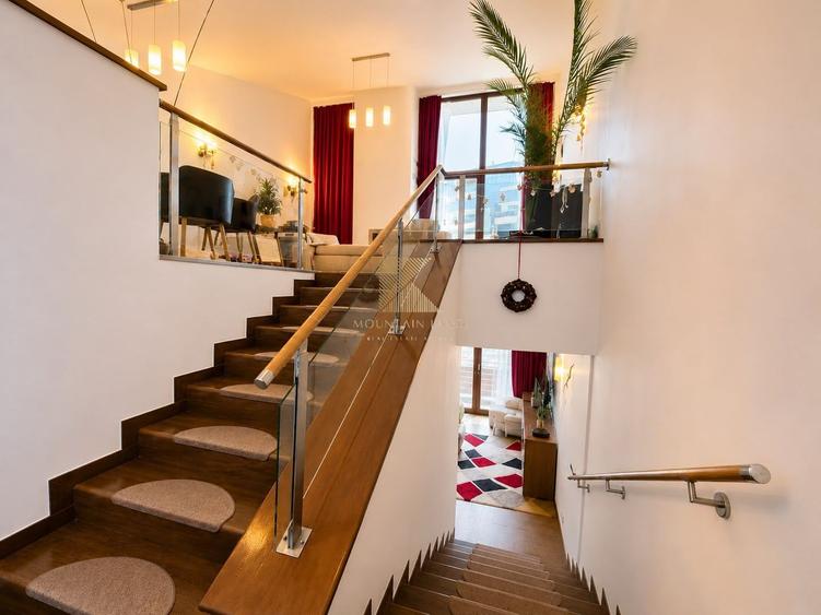 Apartament tip loft cu șemineu, situat în Silver Mountain Resort