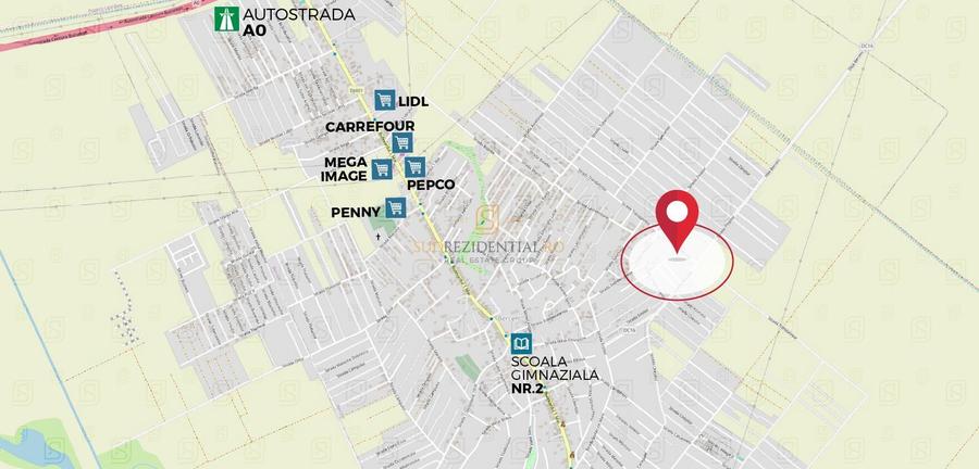 Teren intravilan, 500 mp, Str. Trandafirilor - Comuna Berceni