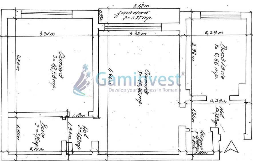 Apartament de vanzare cu 2 camere Oradea, Aluminei