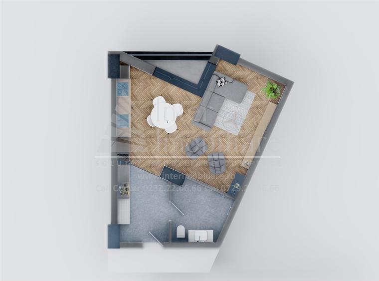 Apartament cu 1 camera Tatarasi-Venetia Cod 157692
