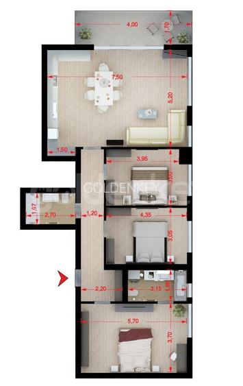 Apartament cu 4 camere si vedere spre Lacul Tei - 1