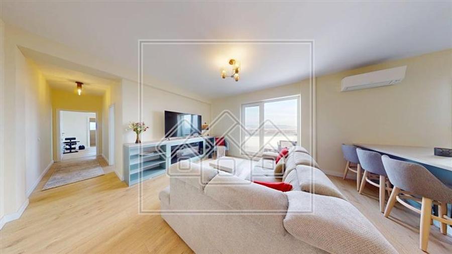 Penthouse nou - 87 mp utili, terasa 100 mp - mobilat si utilat modern