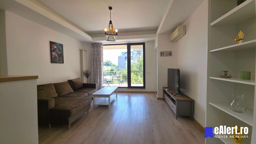 Chirie 2 camere, 48+8mp, etaj 2, North Area Lake View, 5 min metrou Aurel Vlaicu