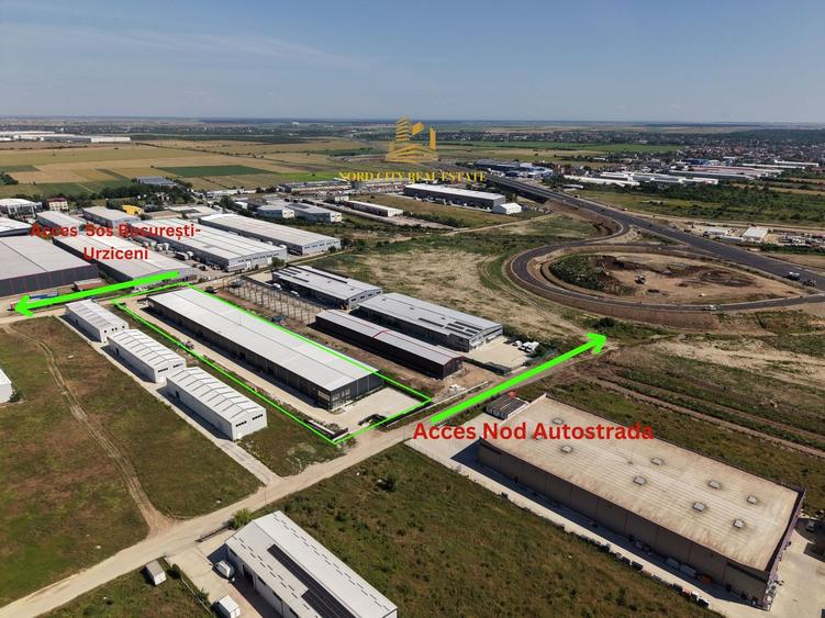 Hală Industrială P+1E | 8.000 mp teren | Acces A0 | DN2 | Afumați