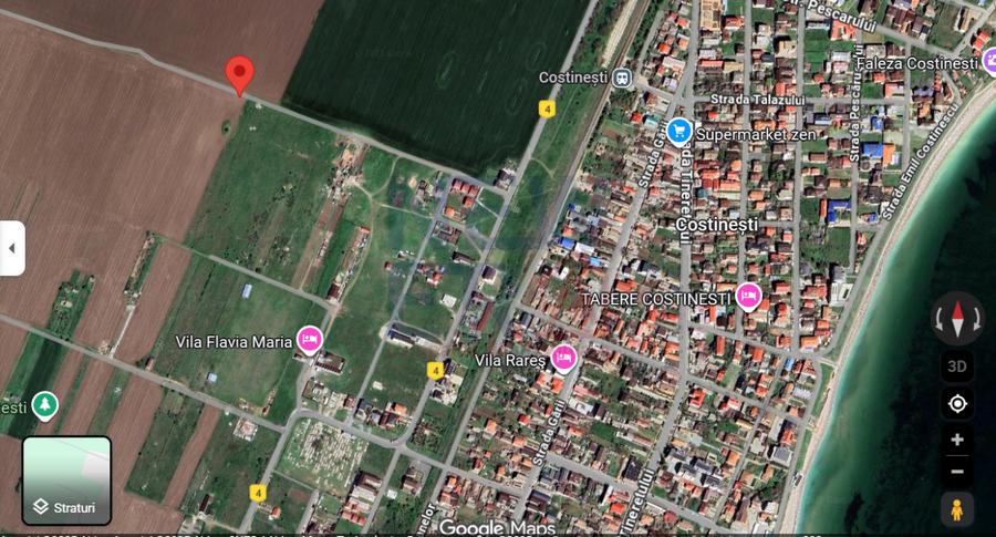 Teren intravilan de vanzare 5000 mp - Costinesti-Constanta