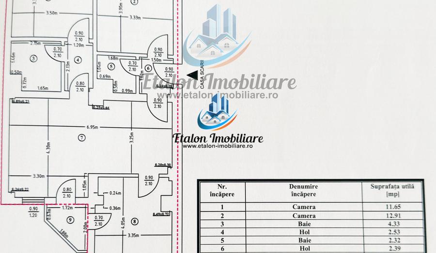 Apartament 3 camere, 2 bai, bloc anul 2003, Calea Romanului