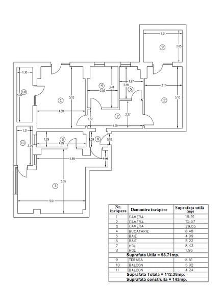 Apartament 3 camere, imobil nou-Soseaua Chitilei