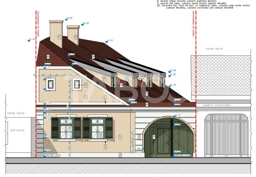 Proiect autorizat de reabilitare casa individuala in centrul Sibiului
