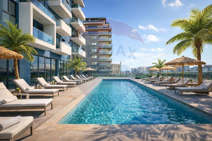 Apartament cu 2 camere de vanzare la 200 m de plaja Promenada Navodari - 9