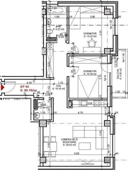 Apartament 3 camere cu parcare subterana, zona Iulius Mall