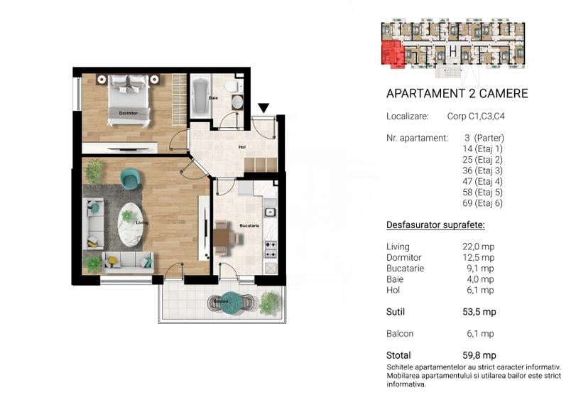 Apartament 2 Camere – Decomandat Metrou Berceni