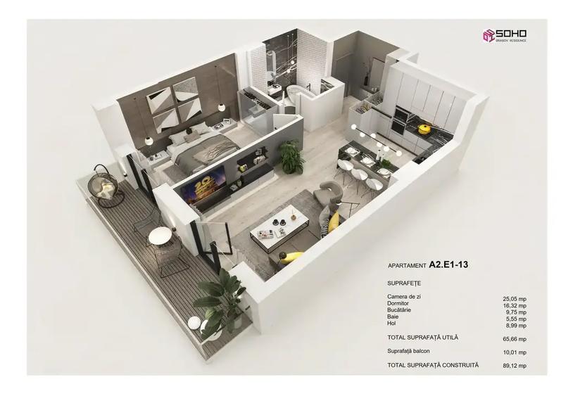 Apartament 2 camere