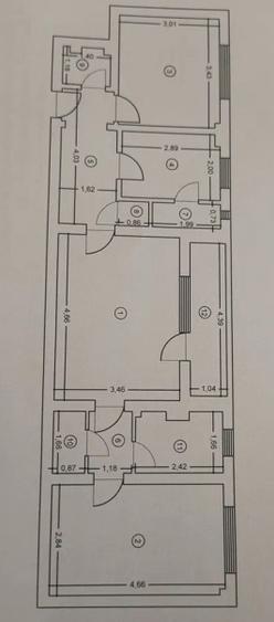 Apartament 3 camere- etaj intermediar- Tatarasi