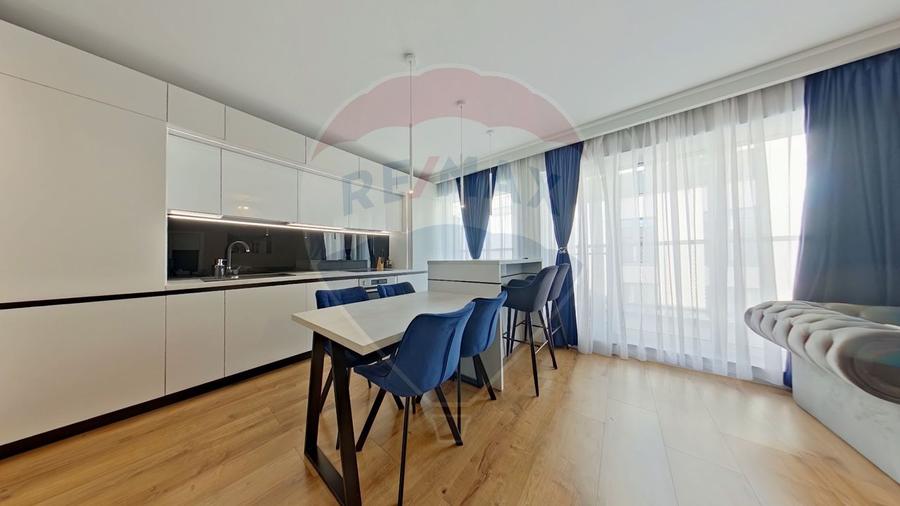 Apartament ultrafinisat de închiriat – 53 mp utili + terasa 14 mp