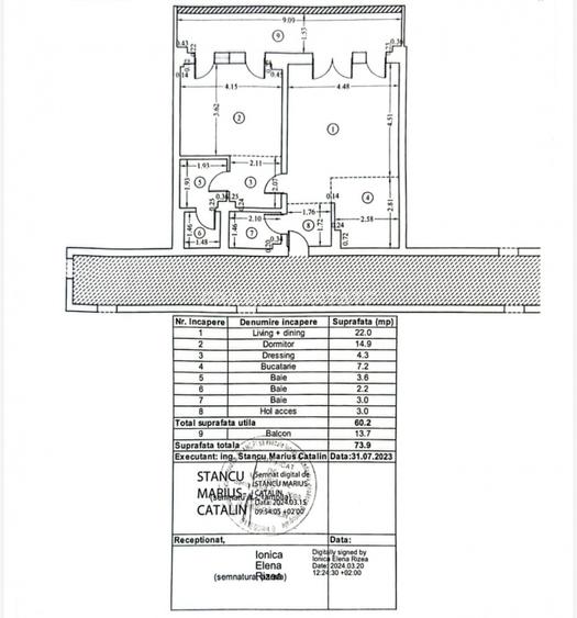 Apartament exclusivist 2 camere in bloc boutique 74 mp, finisat lux, Rosu - 17