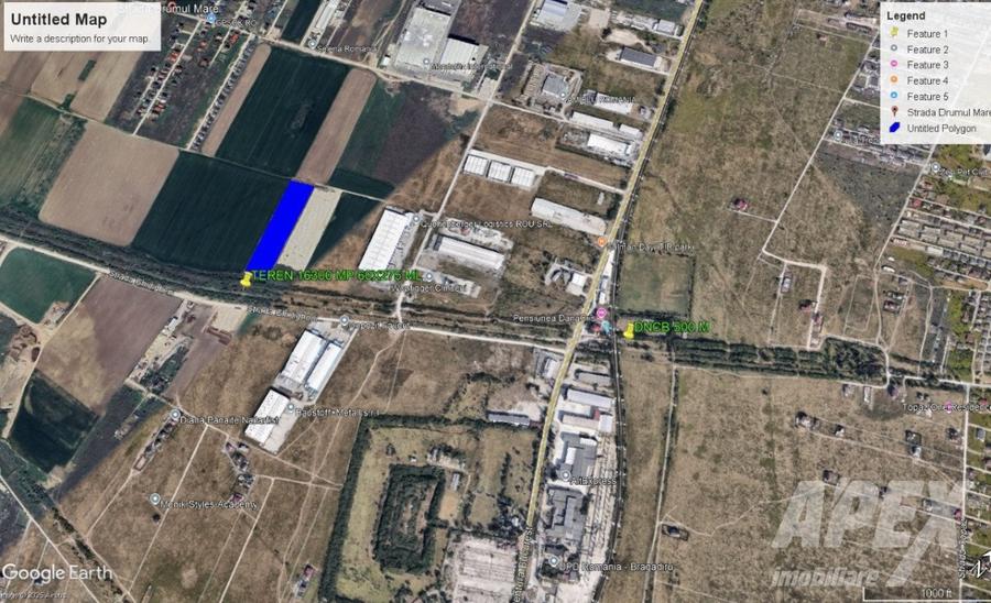 Teren industrial 16300mp | 60X275M | Centura Bucuresti