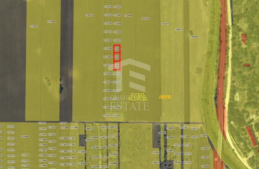 3 loturi teren intravilan 400mp zona Agigea RO-RO - ideal investitie