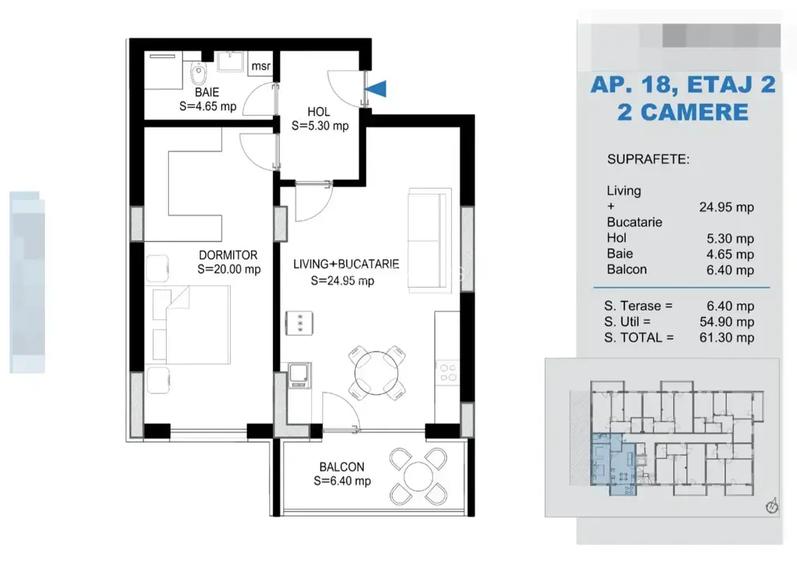 Apartament 2 camere Pallady bloc boutique mutare rapida dotari premium - 3