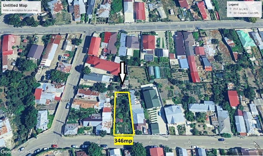 Teren 346mp de vanzare in Focsani pe strada Triumfului nr 3