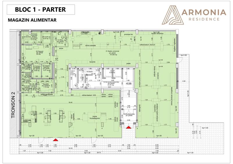 Spatiu Comercial 527 mp DE VANZARE, Ideal Supermarket, Zona Coresi