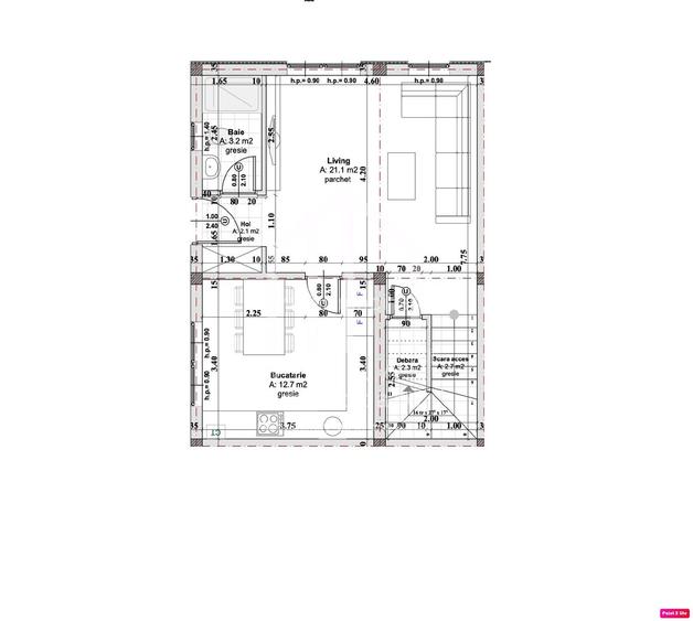 Casa de vanzare in zona Cartierul Arhitectilor: 3 camere, 88 mp utili - 2