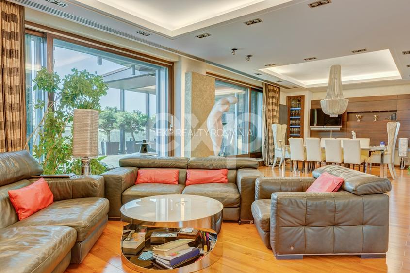 Penthouse 5 camere de vanzare -Nordului stradal + 800 mp teren in jurul blocului - 10