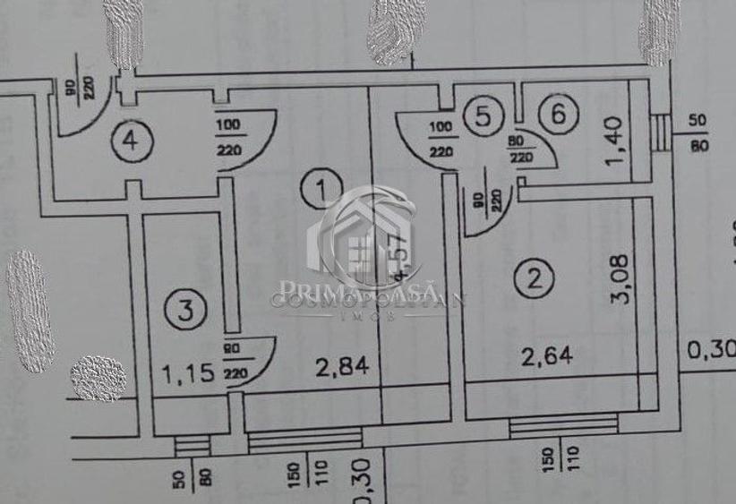 Apartament cu 2 camere zona Crang / Stadion ~ etaj 1din4 ~ confort 2 ~