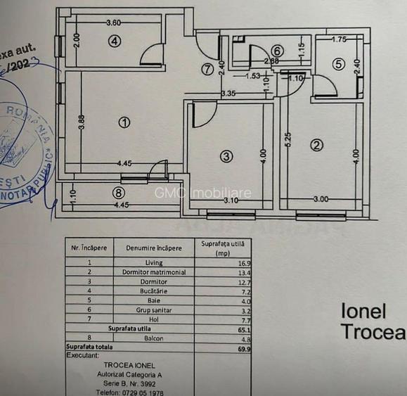 De vanzare apartament premium 3 camere | 2 băi bloc nou 2023 zonă Păcii A266 - 15